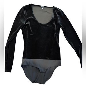 J.Crew Velvet Long Sleeve Body Suit sz Small